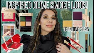 TREND'25! Inspired Look Olive Smoke & Guerlain 879 Glittery Tiger Quad & The Ultimate Luxury Makeup!