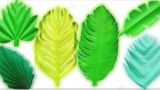 Paper Leaves DIY // 6 Easy Paper Leaves for Tropical Decorating Ideas