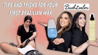 TIPS AND TRICKS TO PREPARE FOR YOUR FIRST BRAZILIAN WAX FEAT. BUSHBALM PRO AND AFTERCARE PRODUCTS