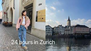 travel vlog | 24 hours in zurich, exploring the city, chill vlog, grwm, beautiful sceneries