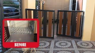 Low Cost Mini Gate For Your Stubborn Huskies and Other Dogs. Industrial and Modern Design Mini Gate.