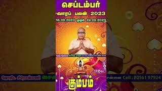 Purattasi Matha Rasi Palangal Kumbam Rasi 2023 | புரட்டாசி மாத ராசி பலன்கள் | கும்பம் ராசி