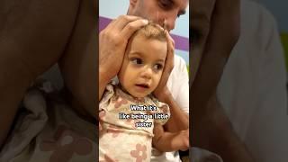 Baby wanted us to cover her ears #fatherhood #taekwondo #belttest