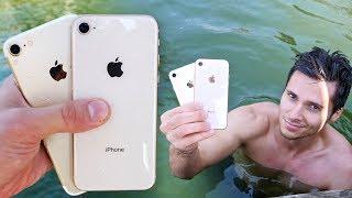 iPhone 8 vs 7 Water Test! Secretly Waterproof?