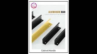 Hidden Kitchen Cabinet handle #furniture #aluminum #handles #anodized #cabinet