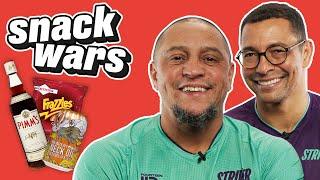 World Cup Winners Roberto Carlos And Gilberto Silva Rate Brazil And UK Food | Snack Wars