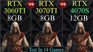 RTX 3060 Ti vs RTX 3070 Ti vs RTX 4070 Super - Test In 14 Games - Performance Comparison !