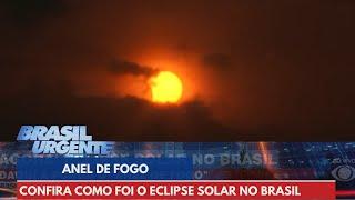 Anel de fogo: veja fenômeno do eclipse solar anular | Brasil Urgente