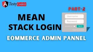 Ecommerce Application Using Mean Stack| Angular 17 ecommerce admin Dashboard Application Testycodeiz