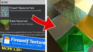 New Firewolf RTX Texture Pack For Minecraft Pe 1.20+ | Realistic Texture Pack For MCPE | No Lag