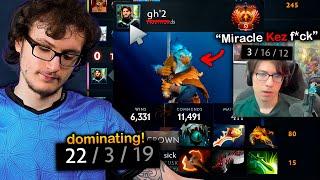 Miracle- NOW dominates KEZ New hero and STOMPED this player on STREAM