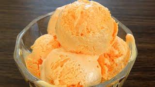 Easy Orange Ice Cream Recipe with Basic Ingredients