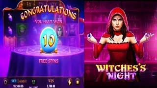 WITCHES NIGHT under JILI GAMES SLOT (MAX BET)NORMAL SPIN GAMEPLAY!