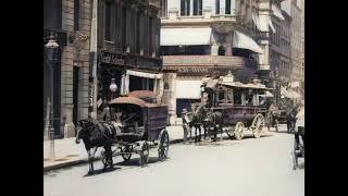 Coach Ride through Berlin (1899) [Colorized, Sound Effects, 4K, 60fps]