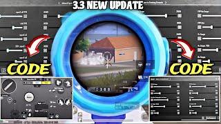 New update 3.4️Best Sensitivity Code +  Control Settings for BGMI / PUBG MOBILE 2024