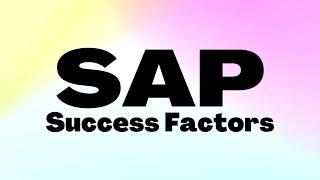 SAP SuccessFactors Training | Data model & Foundation Object Tutorial | SAP SuccessFactors Tutorials