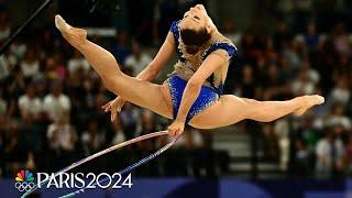 USA's Evita Griskenas evokes emotion and artistry in rhythmic gymnastics qualifier | Paris Olympics