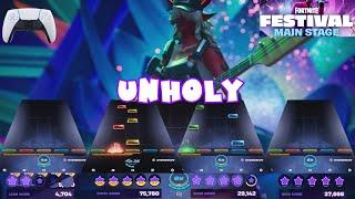 Unholy by Sam Smith w Kim Petras - Fortnite Festival Expert Full Band (Controller)