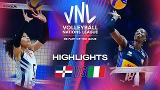  DOM vs.  ITA - Highlights | Week 2 | Women's VNL 2024