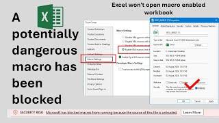 Fix 'Microsoft Has Blocked Macros' Error in Excel | Unblock Macro-Enabled Workbooks