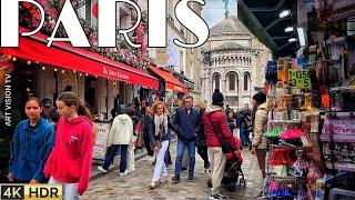 [PARIS 4K] WALK IN PARIS "1HOUR PARIS MONTMARTRE WALK" (4K60 FPS VERSION) 29/APRIL/2024