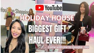 MASSIVE UNBOXING!  I VISITED GOOGLE HQ! | YouTube Holiday House Shopping Event   #youtubeshopping