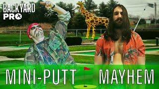 MINI-PUTT BACKYARD WRESTLING MATCH | Vaughn Vertigo vs Shane Sabre | Backyard Pro