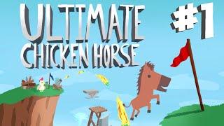 Stumpt Plays - Ultimate Chicken Horse - #1 - Party Mode (4 Player Gameplay)