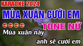 Mùa Xuân Cưới Em Karaoke Tone Nữ Karaoke Đăng Khôi - Beat Mới