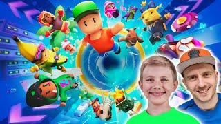 СТРИМ на 1 МИЛЛИОН ПОДПИСЧИКОВ канала Danik Junior! Играем в  Stumble Guys и Minecraft