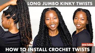 HOW TO DO LONG JUMBO MARLEY TWISTS FOR BEGINNERS ON 4C HAIR | #PROTECTIVESTYLE