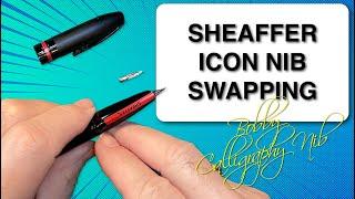 Sheaffer ICON Nib Swapping Bobby Calligraphy Nib SHORTIE Ep 2