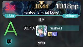 [10.44⭐Live] rushia1 | Panda Eyes - ILY [Fanteer's Final Level] +HDDT 98.7% {1018pp 3} - osu!