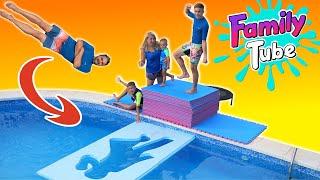 Campeonato de Figuras en la Piscina con Salto al Agua