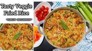 HOW TO MAKE: TASTY Veggie Fried Rice || DISHESBYQ || *Secret Ingredient*