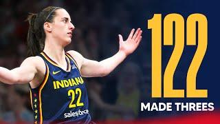 Every Three Pointer Caitlin Clark Made in Her Rookie Season | Indiana Fever