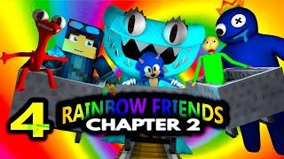 RAINBOW FRIENDS 4 Chapter 2  Ft SONIC BALDI STEVE (official) Roblox CHALLENGE Minecraft Animation