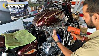 2023 Royal Enfield Bullet 350 Lamination / PVC PPF installation / bullet 350 Modified @VwrapsSikar