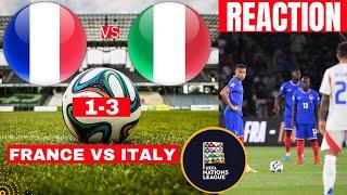 France vs Italy 1-3 Live Stream Nations League Football Match Score reaction Highlights Bleus Direct