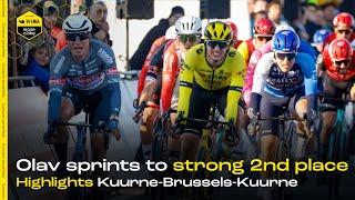 Olav Kooij takes 2nd place - HIGHLIGHTS Kuurne-Brussel-Kuurne