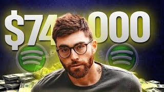 He Earns $74,000 From Spotify Every 30 Days!