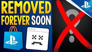 Games Getting DELISTED FOREVER, New PSN Store Change and Big Free Game Update!