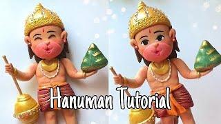 Hanuman Clay Tutorial | Step By Step Process with Air Dry Clay | Clay Craft Ideas