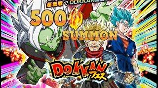 500 STONES SUMMON! Fusion Zamasu & Super Saiyan Rage Future Trunks Dokkan Festival Summons