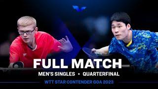 FULL MATCH | Felix LEBRUN vs JANG Woojin | MS QF | #WTTGoa 2023