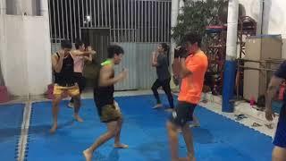 Treino Muay thai puro golpes livres DDT