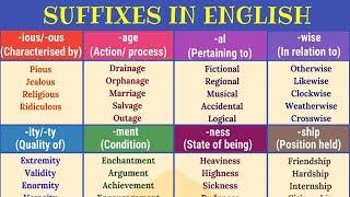 30+ Super Useful Suffixes to Increase Your English Vocabulary