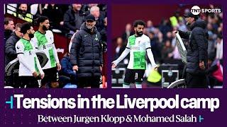 HEATED exchange between Mohamed Salah and Jürgen Klopp  | West Ham 2-2 Liverpool | Premier League