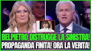 BELPIETRO SMONTA LA SINISTRA IN DIRETTA, "LORO VOGLIONO LA GUERRA" MA CRUCIANI POI...