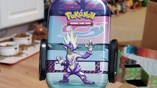 pokemon galar power toxtricity mini tin opening